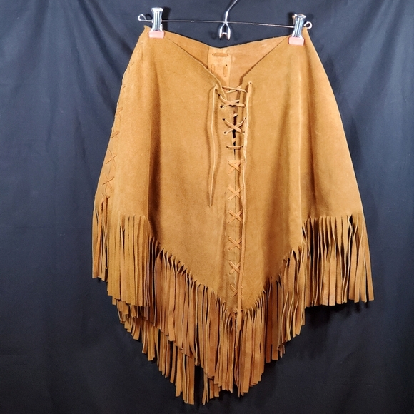 1960's Leather Poncho